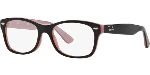 Dioptrické brýle Ray-Ban® model 1528, barva obruby hnědá lesk, stranice červená lesk, kód barevné varianty 3580. 