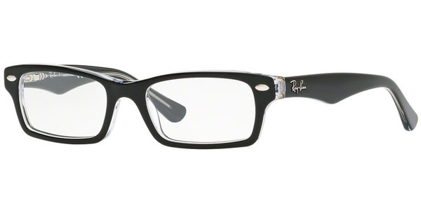 Dioptrické brýle Ray-Ban® model 1530, barva obruby černá čirá lesk, stranice černá čirá lesk, kód barevné varianty 3529. 