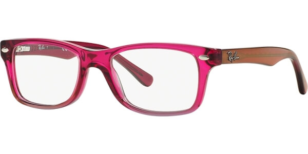 Dioptrické brýle Ray-Ban® model 1531, barva obruby růžová šedá lesk, stranice růžová lesk, kód barevné varianty 3648. 