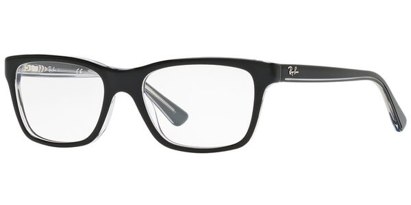 Dioptrické brýle Ray-Ban® model 1536, barva obruby černá čirá lesk, stranice černá čirá lesk, kód barevné varianty 3529. 