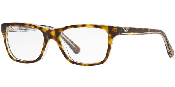 Dioptrické brýle Ray-Ban® model 1536, barva obruby hnědá čirá lesk, stranice hnědá čirá lesk, kód barevné varianty 3602. 