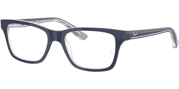 Dioptrické brýle Ray-Ban® model 1536, barva obruby modrá čirá lesk, stranice modrá čirá, kód barevné varianty 3853. 