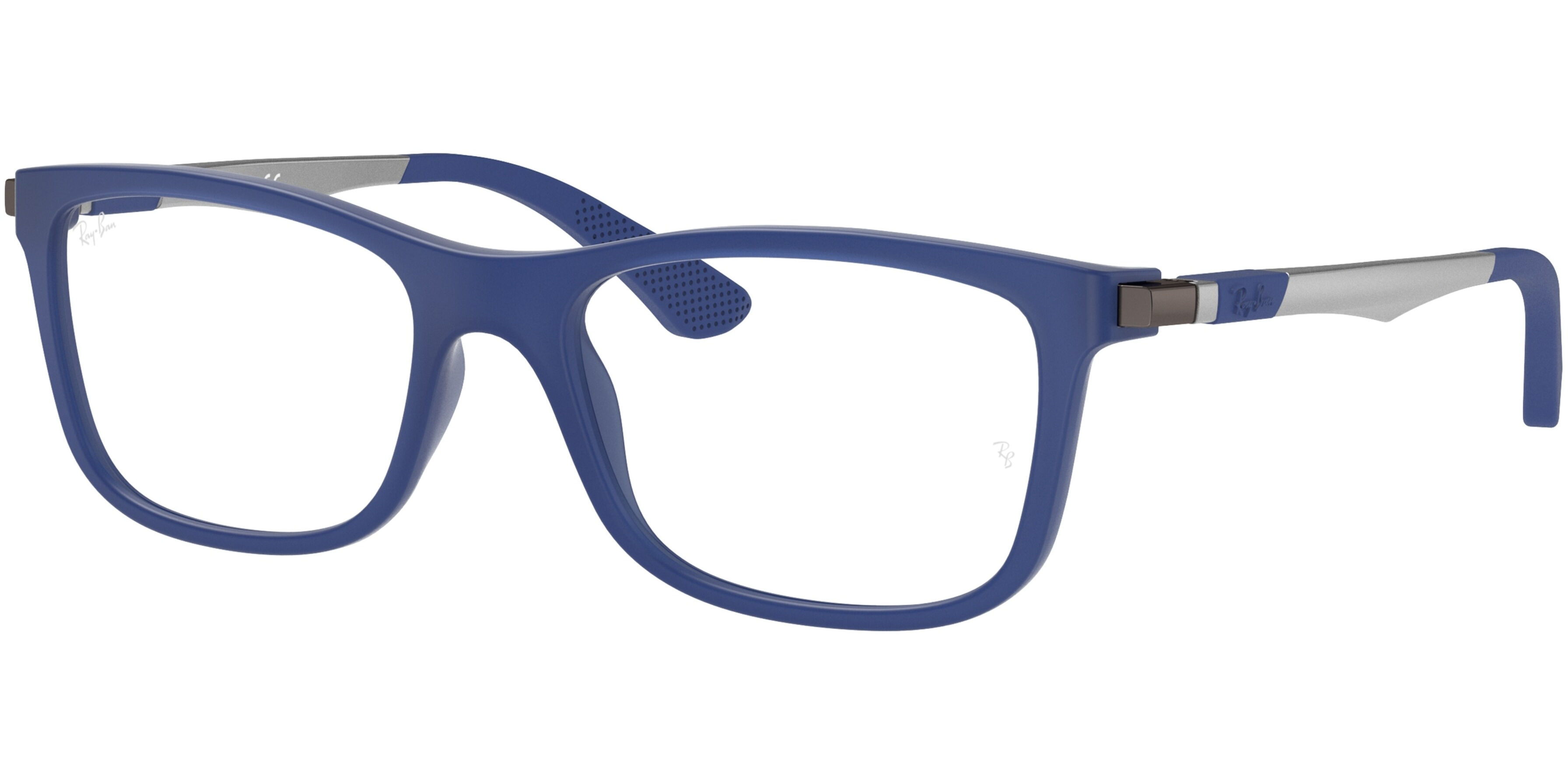 Dioptrické brýle Ray-Ban® model 1549, barva obruby modrá mat, stranice šedá mat, kód barevné varianty 3655. 