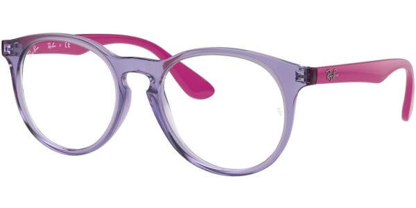 Dioptrické brýle Ray-Ban® model 1554, barva obruby fialová čirá lesk, stranice růžová lesk, kód barevné varianty 3810. 