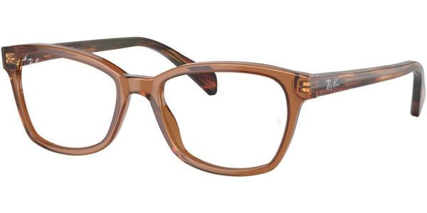 Dioptrické brýle Ray-Ban® model 1591, barva obruby hnědá lesk, stranice hnědá lesk, kód barevné varianty 3923. 