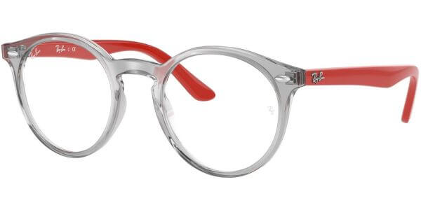 Dioptrické brýle Ray-Ban® model 1594, barva obruby šedá čirá lesk, stranice červená lesk, kód barevné varianty 3812. 