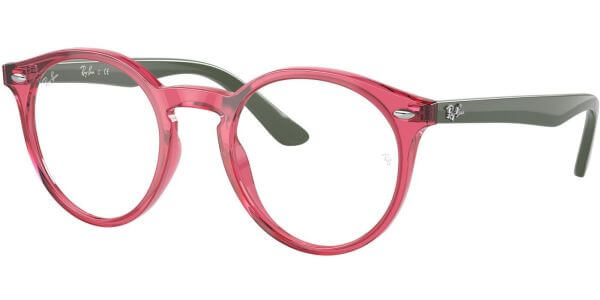 Dioptrické brýle Ray-Ban® model 1594, barva obruby růžová čirá lesk, stranice šedá lesk, kód barevné varianty 3886. 