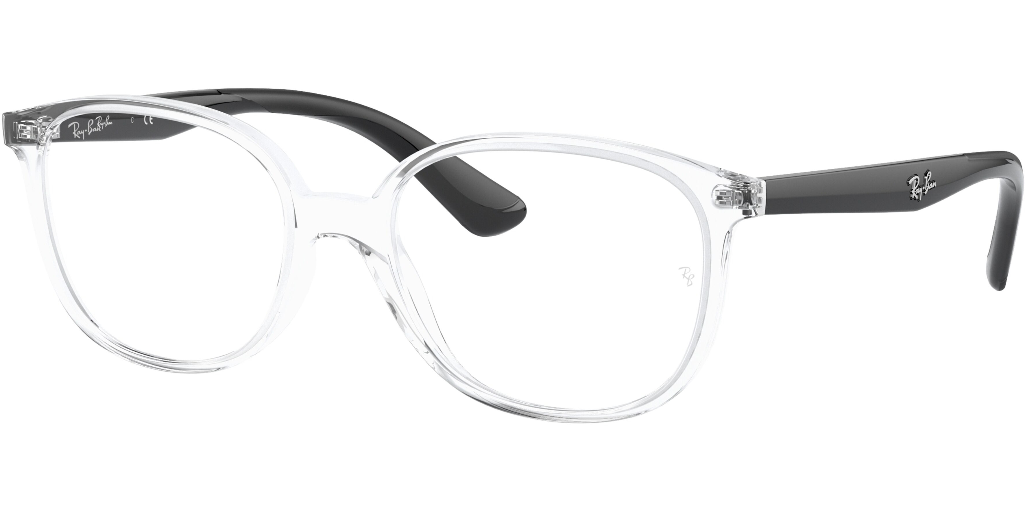 Dioptrické brýle Ray-Ban® model 1598, barva obruby čirá lesk, stranice černá lesk, kód barevné varianty 3541. 