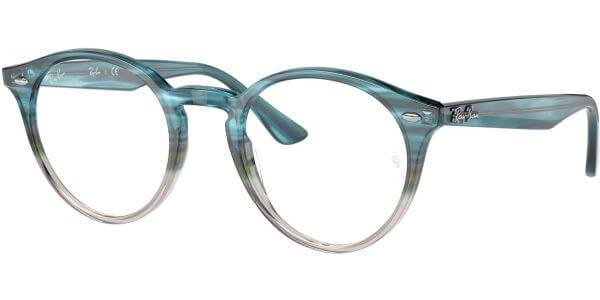 Dioptrické brýle Ray-Ban® model 2180V, barva obruby tyrkysová čirá lesk, stranice tyrkysová čirá lesk, kód barevné varianty 8146. 