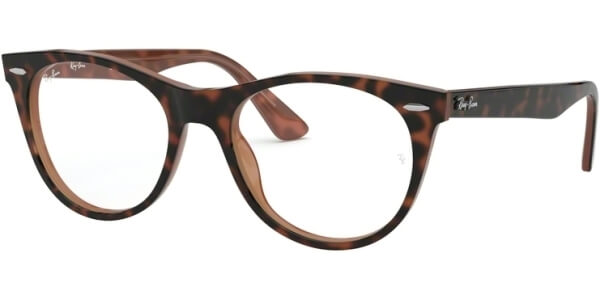 Dioptrické brýle Ray-Ban® model 2185V, barva obruby hnědá lesk, stranice hnědá lesk, kód barevné varianty 5713. 