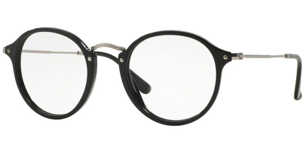 Dioptrické brýle Ray-Ban® model 2447V, barva obruby černá lesk, stranice stříbrná mat, kód barevné varianty 2000. 