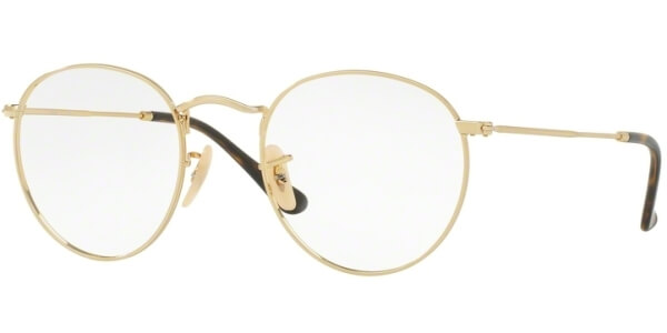 Dioptrické brýle Ray-Ban® model 3447V, barva obruby zlatá lesk, stranice zlatá lesk, kód barevné varianty 2500. 