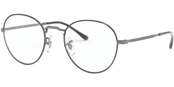 Dioptrické brýle Ray-Ban® model 3582V, barva obruby hnědá šedá mat, stranice šedá mat, kód barevné varianty 3034. 