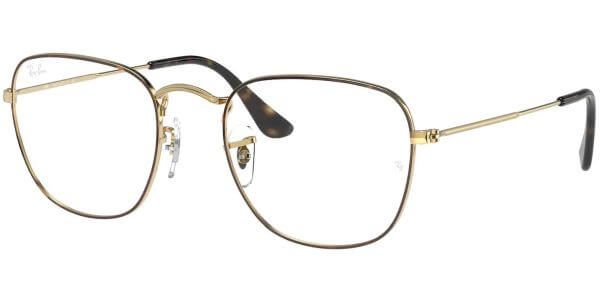 Dioptrické brýle Ray-Ban® model 3857V, barva obruby hnědá zlatá lesk, stranice zlatá lesk, kód barevné varianty 3108. 