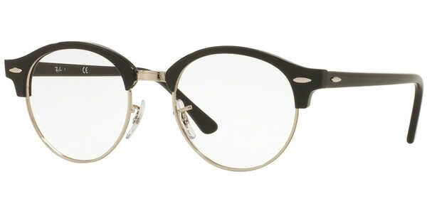 Dioptrické brýle Ray-Ban® model 4246V, barva obruby černá stříbrná lesk, stranice černá lesk, kód barevné varianty 2000. 