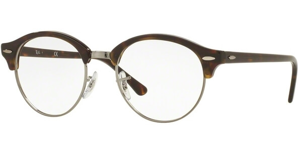 Dioptrické brýle Ray-Ban® model 4246V, barva obruby hnědá stříbrná lesk, stranice hnědá lesk, kód barevné varianty 2012. 