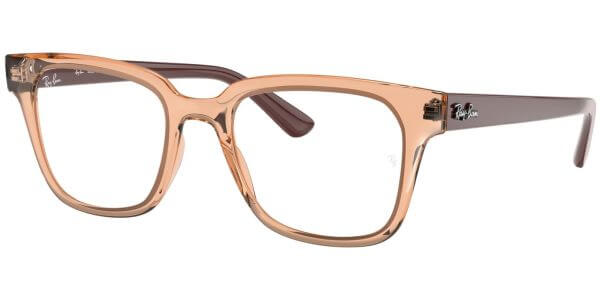 Dioptrické brýle Ray-Ban® model 4323V, barva obruby béžová čirá lesk, stranice hnědá lesk, kód barevné varianty 5940. 