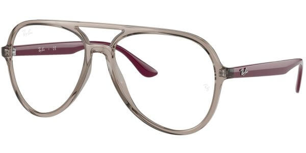 Dioptrické brýle Ray-Ban® model 4376V, barva obruby šedá čirá lesk, stranice fialová lesk, kód barevné varianty 8083. 