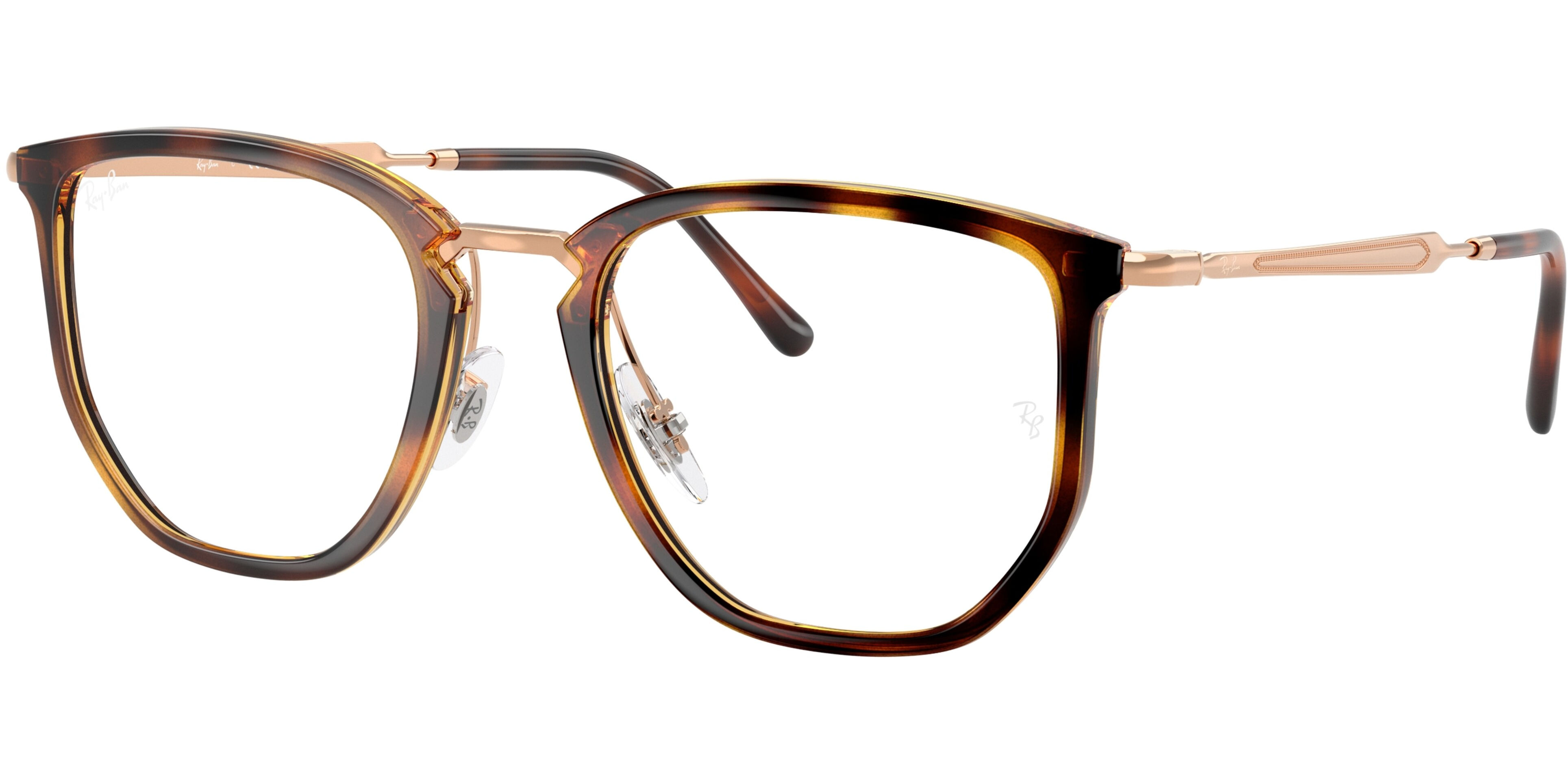 Dioptrické brýle Ray-Ban® model 4451V, barva obruby hnědá bronzová lesk, stranice bronzová lesk, kód barevné varianty 5687. 