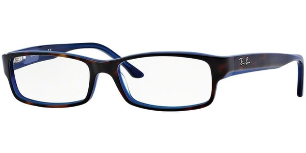 Dioptrické brýle Ray-Ban® model 5114, barva obruby hnědá modrá lesk, stranice hnědá modrá lesk, kód barevné varianty 5064. 