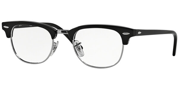 Dioptrické brýle Ray-Ban® model 5154, barva obruby černá stříbrná lesk, stranice černá lesk, kód barevné varianty 2000. 