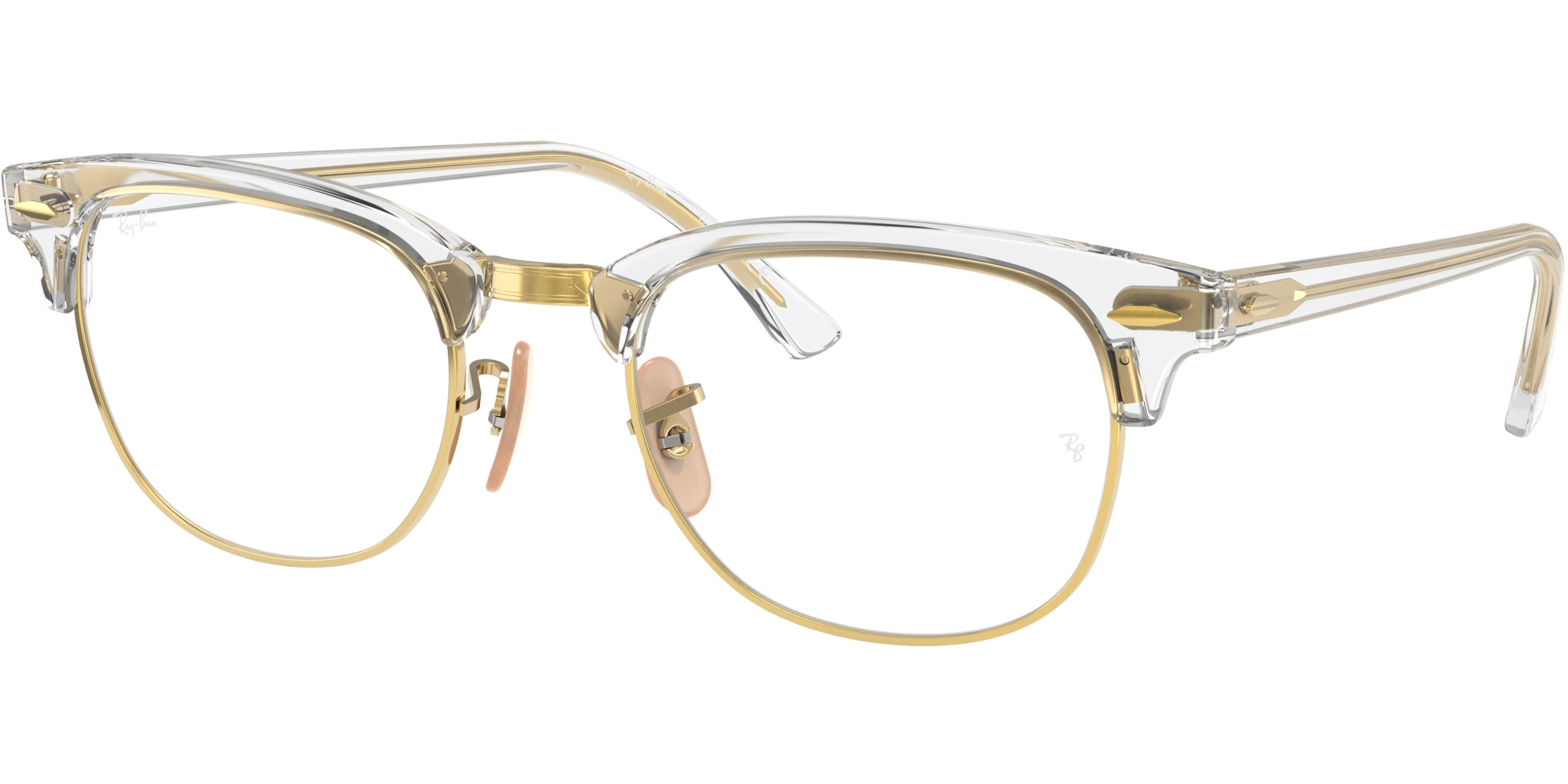 Dioptrické brýle Ray-Ban® model 5154, barva obruby černá stříbrná lesk, stranice černá lesk, kód barevné varianty 5762. 