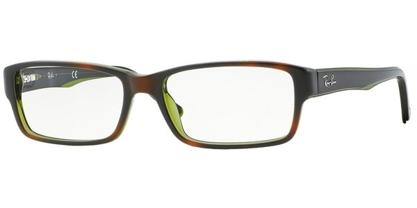 Dioptrické brýle Ray-Ban® model 5169, barva obruby hnědá zelená lesk, stranice hnědá zelená lesk, kód barevné varianty 2383. 