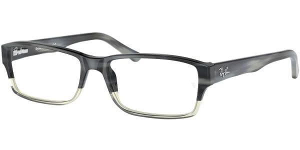 Dioptrické brýle Ray-Ban® model 5169, barva obruby šedá čirá lesk, stranice šedá, kód barevné varianty 5540. 