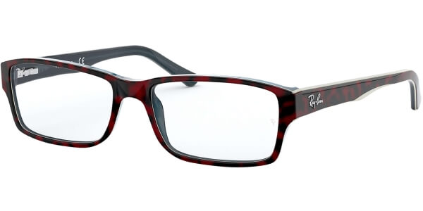Dioptrické brýle Ray-Ban® model 5169, barva obruby červená modrá lesk, stranice červená modrá lesk, kód barevné varianty 5973. 