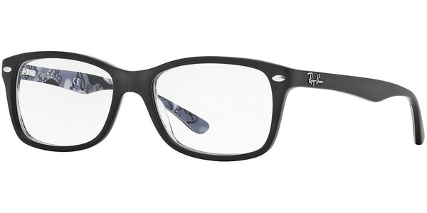 Dioptrické brýle Ray-Ban® model 5228, barva obruby černá mat, stranice černá šedá mat, kód barevné varianty 5405. 