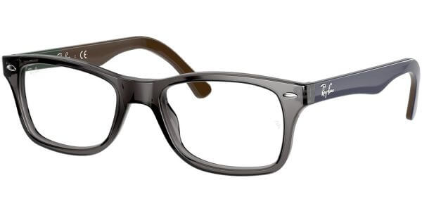 Dioptrické brýle Ray-Ban® model 5228, barva obruby šedá transparentní lesk, stranice modrá lesk, kód barevné varianty 5546. 