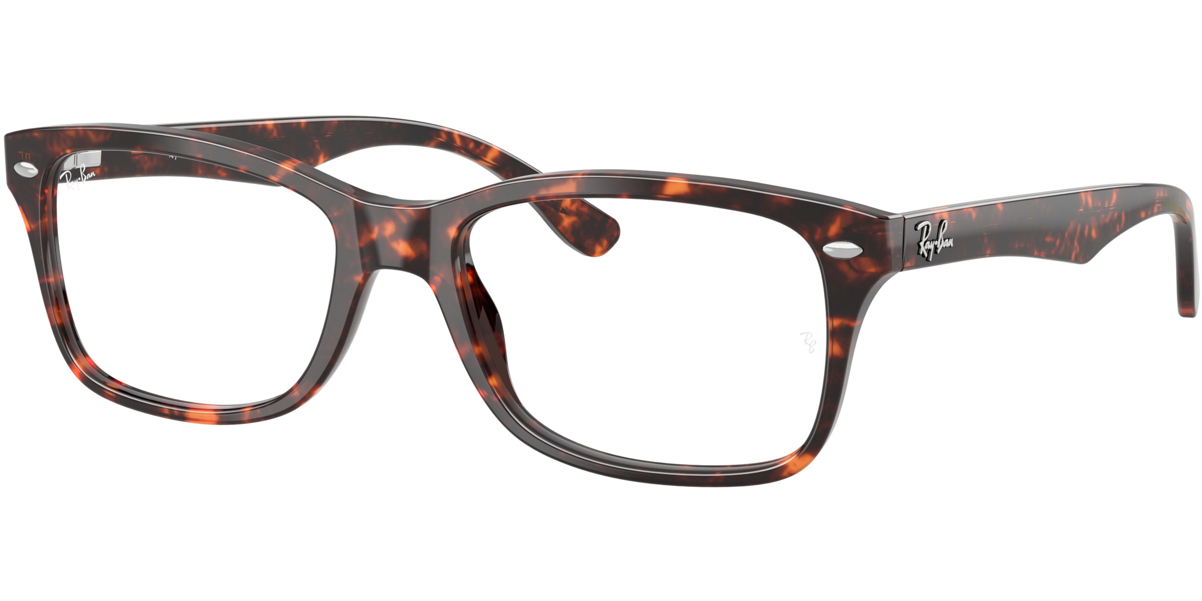 Dioptrické brýle Ray-Ban® model 5228, barva obruby hnědá lesk, stranice hnědá lesk, kód barevné varianty 8423. 