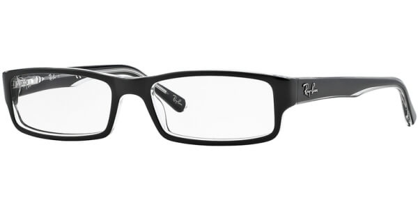 Dioptrické brýle Ray-Ban® model 5246, barva obruby černá čirá lesk, stranice černá čirá lesk, kód barevné varianty 2034. 