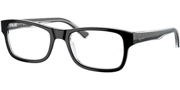 Dioptrické brýle Ray-Ban® model 5268, barva obruby černá čirá lesk, stranice černá čirá lesk, kód barevné varianty 2034. 
