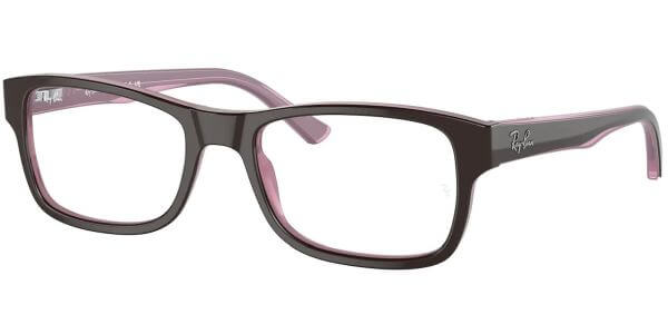 Dioptrické brýle Ray-Ban® model 5268, barva obruby hnědá růžová lesk, stranice hnědá růžová lesk, kód barevné varianty 2126. 