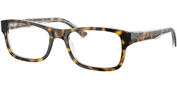 Dioptrické brýle Ray-Ban® model 5268, barva obruby hnědá čirá lesk, stranice hnědá čirá lesk, kód barevné varianty 5082. 