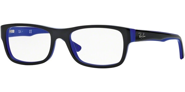 Dioptrické brýle Ray-Ban® model 5268, barva obruby černá modrá lesk, stranice černá modrá lesk, kód barevné varianty 5179. 