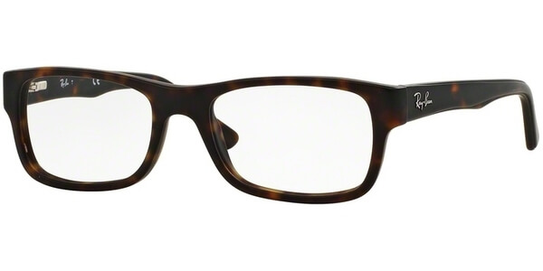 Dioptrické brýle Ray-Ban® model 5268, barva obruby hnědá mat, stranice hnědá mat, kód barevné varianty 5211. 