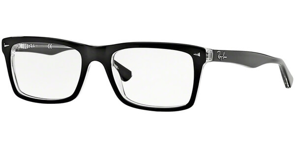 Dioptrické brýle Ray-Ban® model 5287, barva obruby černá čirá lesk, stranice černá čirá lesk, kód barevné varianty 2034. 