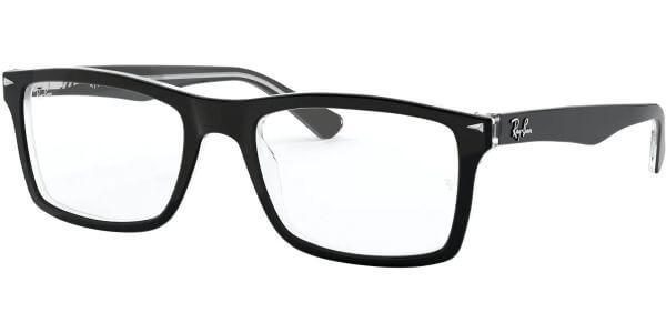 Dioptrické brýle Ray-Ban® model 5287, barva obruby černá čirá lesk, stranice černá čirá lesk, kód barevné varianty 2034. 
