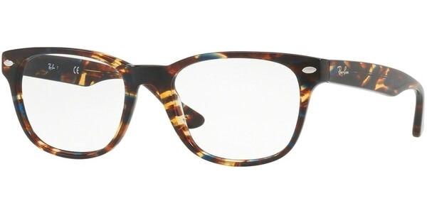 Dioptrické brýle Ray-Ban® model 5359, barva obruby hnědá modrá lesk, stranice hnědá modrá lesk, kód barevné varianty 5711. 