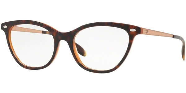Dioptrické brýle Ray-Ban® model 5360, barva obruby hnědá lesk, stranice hnědá lesk, kód barevné varianty 5713. 