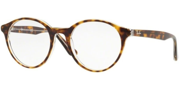 Dioptrické brýle Ray-Ban® model 5361, barva obruby hnědá čirá lesk, stranice hnědá čirá lesk, kód barevné varianty 5082. 