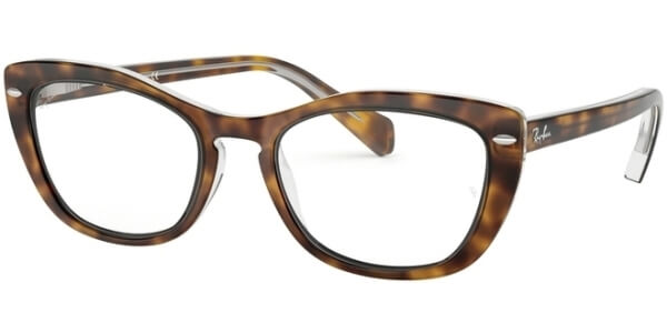 Dioptrické brýle Ray-Ban® model 5366, barva obruby hnědá lesk, stranice hnědá lesk, kód barevné varianty 5082. 
