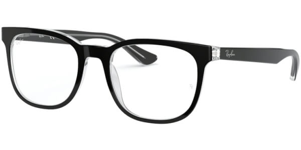 Dioptrické brýle Ray-Ban® model 5369, barva obruby černá čirá lesk, stranice černá čirá lesk, kód barevné varianty 2034. 