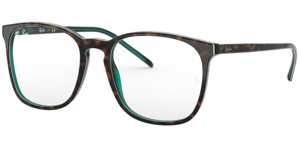 Dioptrické brýle Ray-Ban® model 5387, barva obruby hnědá zelená lesk, stranice hnědá zelená lesk, kód barevné varianty 5974. 