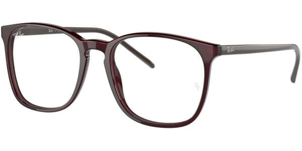 Dioptrické brýle Ray-Ban® model 5387, barva obruby vínová lesk, stranice vínová lesk, kód barevné varianty 8139. 