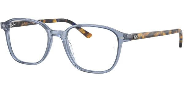 Dioptrické brýle Ray-Ban® model 5393, barva obruby modrá čirá lesk, stranice žlutá lesk, kód barevné varianty 8228. 