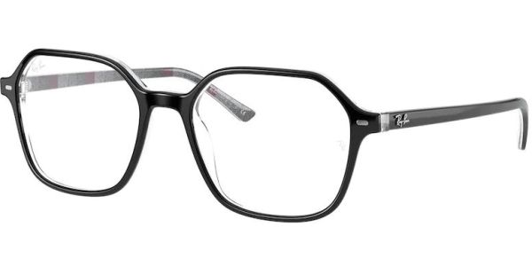 Dioptrické brýle Ray-Ban® model 5394, barva obruby černá šedá lesk, stranice černá šedá lesk, kód barevné varianty 8089. 