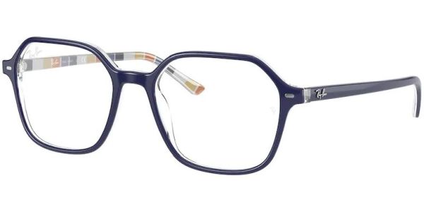 Dioptrické brýle Ray-Ban® model 5394, barva obruby modrá oranžová lesk, stranice modrá oranžová lesk, kód barevné varianty 8091. 